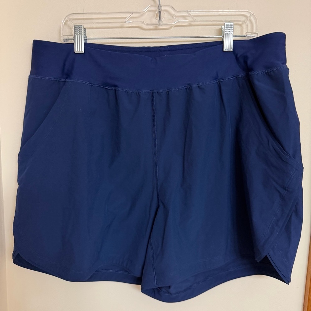 Lands' End Women's Deep Blue Athletic Shorts